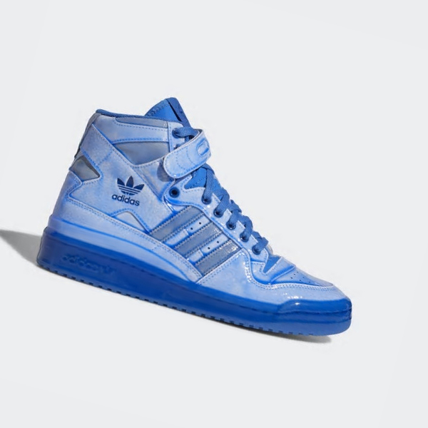 Zapatillas Baloncesto Adidas Jeremy Scott Forum Dipped Hombre Chile Azules - QLTDWP791