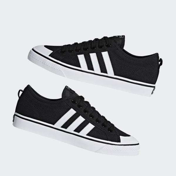 Zapatillas Baloncesto Adidas Nizza Mujer Chile Negras - QNELFM918