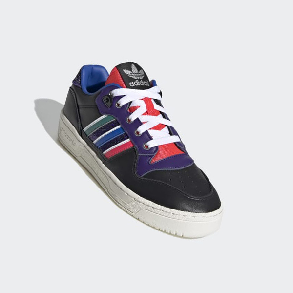 Zapatillas Baloncesto Adidas Rivalry Low Mujer Chile Negras - JZBMXN842