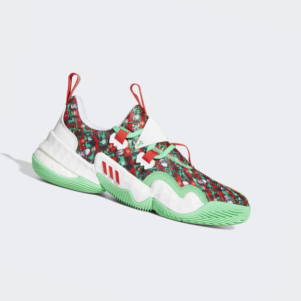 Zapatillas Baloncesto Adidas Trae Young 1 Christmas Mujer Chile Verde - HTYQOF298