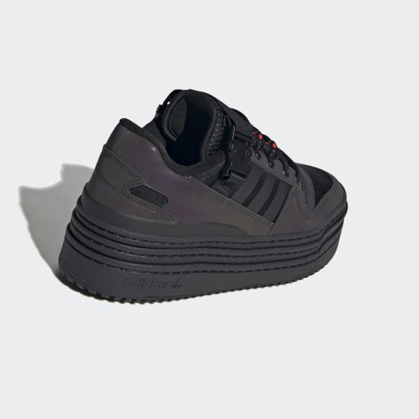 Zapatillas Baloncesto Adidas Triple Platforum Low Mujer Chile Negras - VEQXBL140