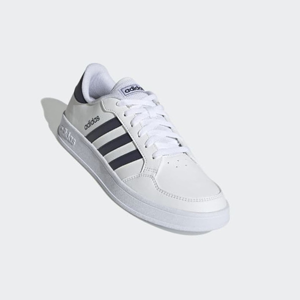 Zapatillas Para Caminar Adidas Breaknet Hombre Chile Blancas - FGURWN594