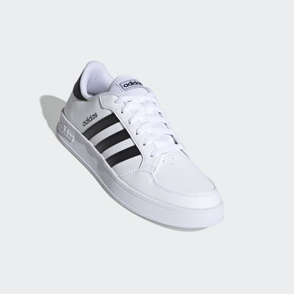 Zapatillas Para Caminar Adidas Breaknet Hombre Chile Blancas - WBASVH732