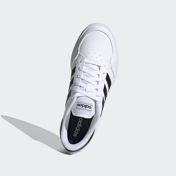 Zapatillas Para Caminar Adidas Breaknet Hombre Chile Blancas - WBASVH732