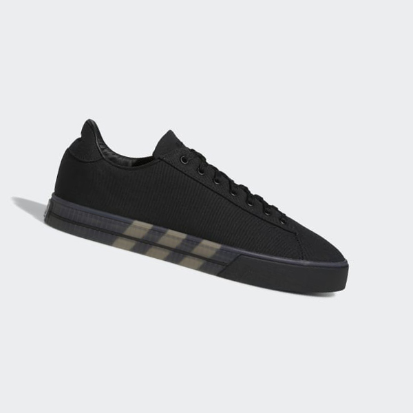 Zapatillas Para Caminar Adidas Daily 3.0 CLN Lifestyle Skateboarding Translucent Sidewall Clean Lona Upper Hombre Chile Negras - QVPMOI526