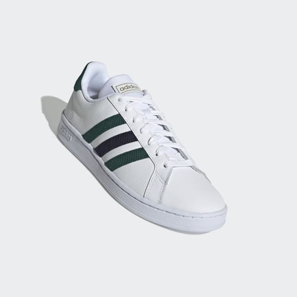 Zapatillas Para Caminar Adidas Grand Court Base Hombre Chile Blancas - BJTZKA069