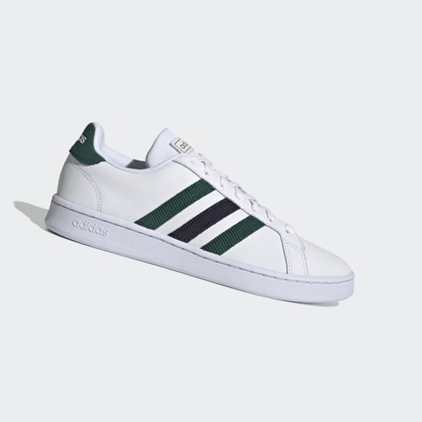 Zapatillas Para Caminar Adidas Grand Court Base Hombre Chile Blancas - BJTZKA069