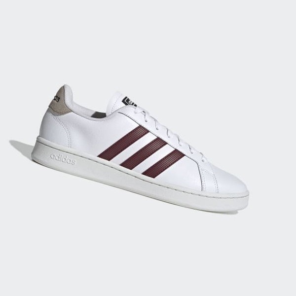 Zapatillas Para Caminar Adidas Grand Court Base Hombre Chile Blancas - MVEDZU638