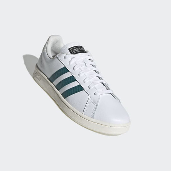 Zapatillas Para Caminar Adidas Grand Court Base Hombre Chile Blancas - MVFKJP708