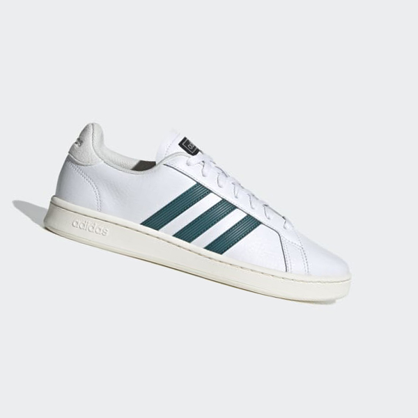 Zapatillas Para Caminar Adidas Grand Court Base Hombre Chile Blancas - MVFKJP708