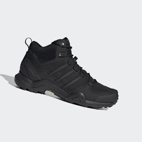 Zapatillas Para Caminar Adidas Terrex Swift R2 Mid GTX Hombre Chile Negras - KUZWES132