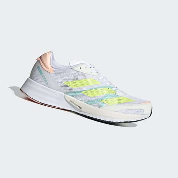 Zapatillas Running Adidas Adizero Adios 6 Mujer Chile Blancas - PVBNLF920