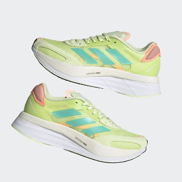 Zapatillas Running Adidas Adizero Boston 10 Mujer Chile Verde - WRXKPO936