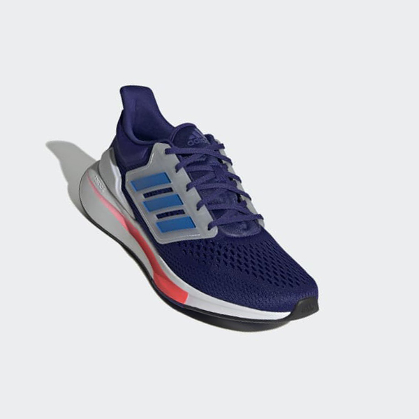 Zapatillas Running Adidas EQ21 Run Hombre Chile Azules - CHBQAE246