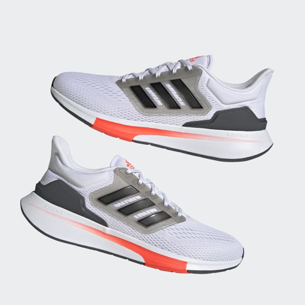 Zapatillas Running Adidas EQ21 Run Hombre Chile Blancas - VNWDUK217