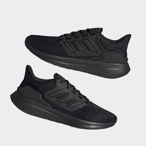 Zapatillas Running Adidas EQ21 Run Hombre Chile Negras - XYNSGA986