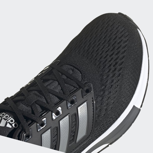 Zapatillas Running Adidas EQ21 Run Hombre Chile Negras - YSABDI423