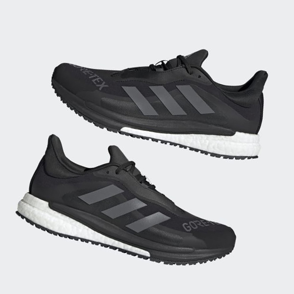 Zapatillas Running Adidas SolarGlide 4 GORE-TEX Hombre Chile Negras - MXUVQA026