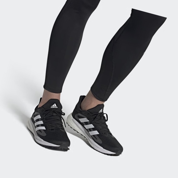 Zapatillas Running Adidas SolarGlide 4 Mujer Chile Negras - INQYJM290