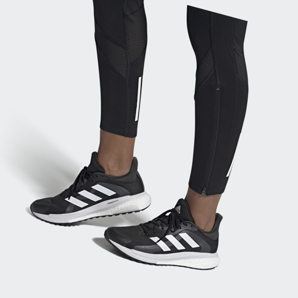 Zapatillas Running Adidas SolarGlide 4 ST Mujer Chile Negras - FXEKCM451