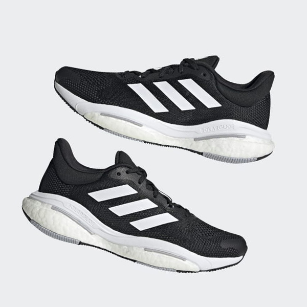 Zapatillas Running Adidas Solarglide 5 Mujer Chile Negras - TMVQEK396