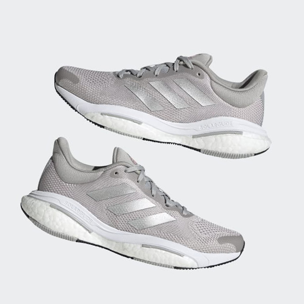 Zapatillas Running Adidas Solarglide 5 Mujer Chile Gris - WBKEJN738