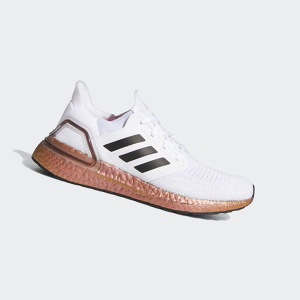 Zapatillas Running Adidas Ultraboost 20 Mujer Chile Blancas - DFZPCW475