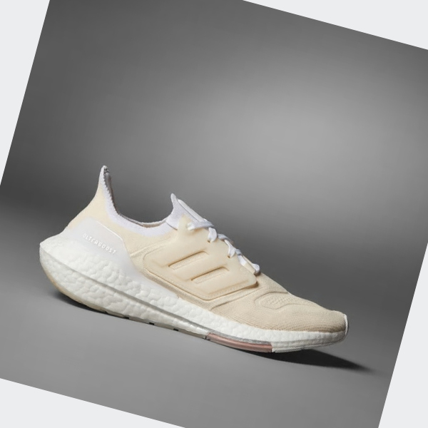 Zapatillas Running Adidas Ultraboost 22 Mujer Chile Beige - HZLWOQ169