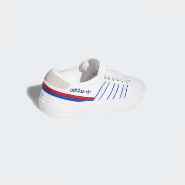 Zapatillas Skate Adidas Delpala Mujer Chile Blancas - GFSTBD176