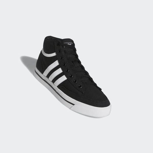 Zapatillas Skate Adidas Retrovulc Mid Lona Hombre Chile Negras - YZOFAV684