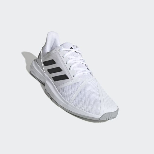 Zapatillas Tenis Adidas CourtJam Bounce Hombre Chile Blancas - YQDOJW526