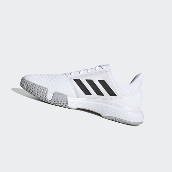 Zapatillas Tenis Adidas CourtJam Bounce Hombre Chile Blancas - YQDOJW526