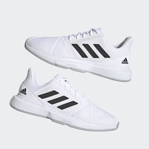 Zapatillas Tenis Adidas CourtJam Bounce Hombre Chile Blancas - YQDOJW526