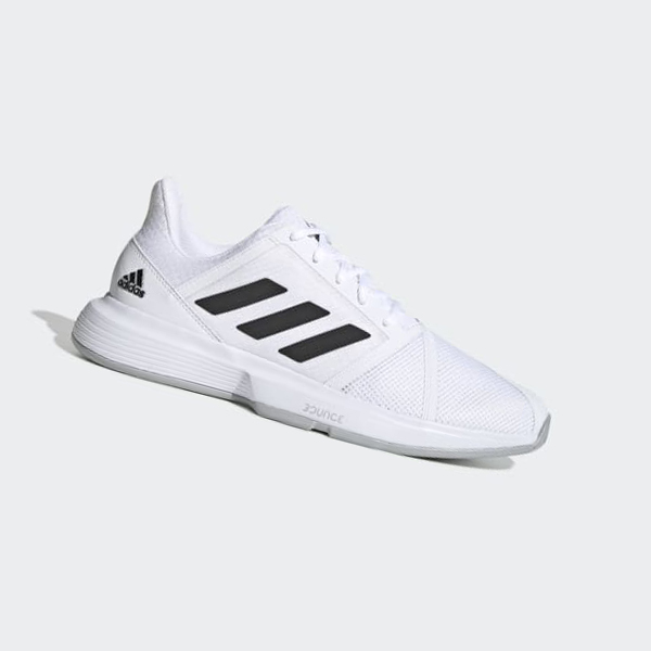 Zapatillas Tenis Adidas CourtJam Bounce Hombre Chile Blancas - YQDOJW526