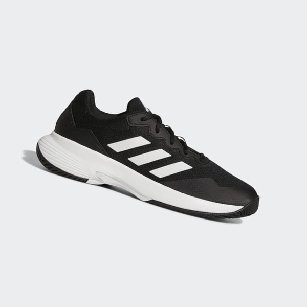 Zapatillas Tenis Adidas Gamecourt 2.0 Hombre Chile Negras - BIMESJ498