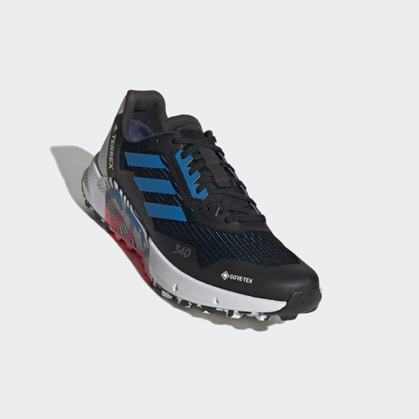 Zapatillas Trail Running Adidas Terrex Agravic Flow 2.0 GORE-TEX Hombre Chile Negras - RSMKHC503