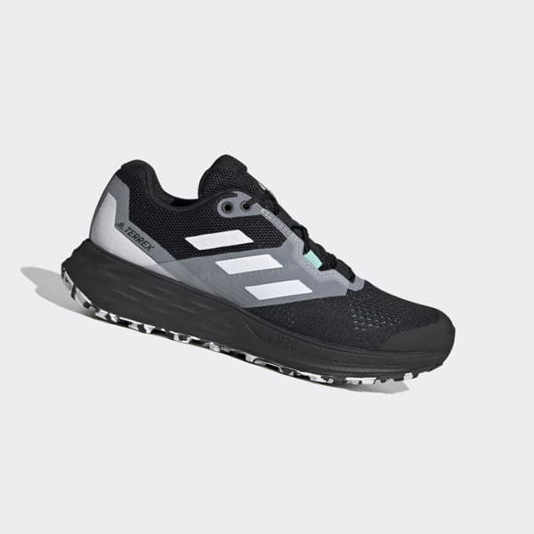 Zapatillas Trail Running Adidas Terrex Two Flow Mujer Chile Negras - BFMWCT097