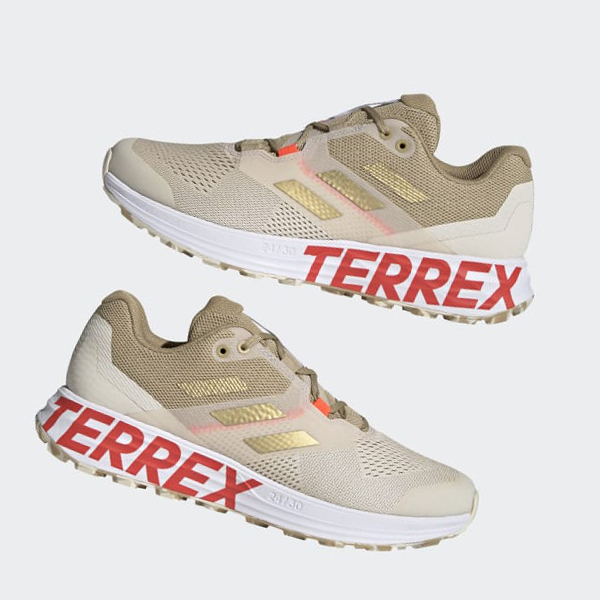 Zapatillas Trail Running Adidas Terrex Two Flow Hombre Chile Beige - EKQAUX739