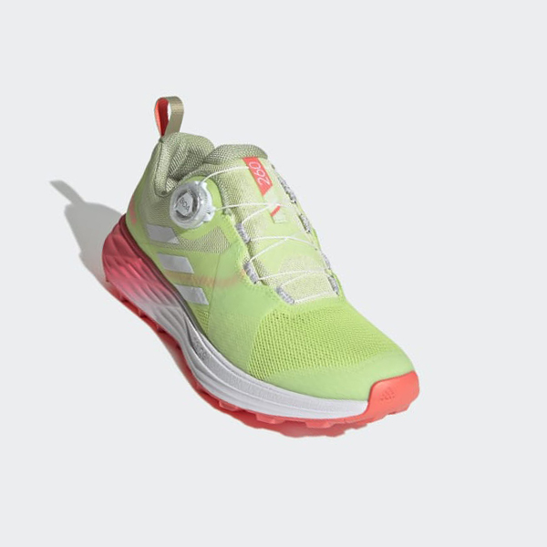 Zapatillas Trail Running Adidas Terrex Two BOA Mujer Chile Verde - JOWTIE159