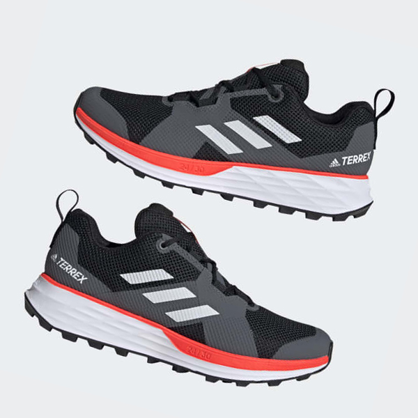 Zapatillas Trail Running Adidas Terrex Two Hombre Chile Negras - NGIDSB638