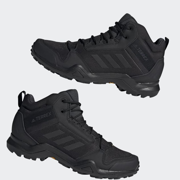 Zapatillas Trekking Adidas Terrex AX3 Mid GORE-TEX Hombre Chile Negras - FSVRLU075