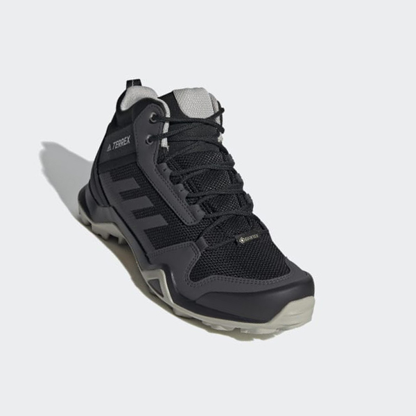 Zapatillas Trekking Adidas Terrex AX3 Mid GORE-TEX Mujer Chile Negras - VRMLKN029