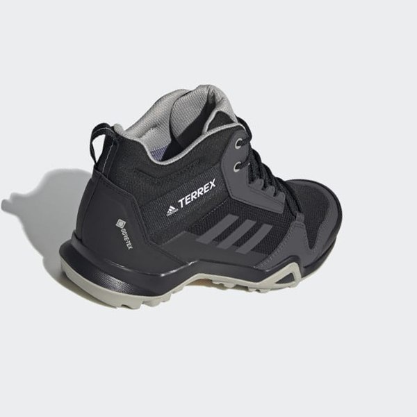 Zapatillas Trekking Adidas Terrex AX3 Mid GORE-TEX Mujer Chile Negras - VRMLKN029