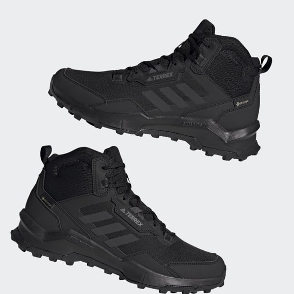 Zapatillas Trekking Adidas Terrex AX4 Mid GORE-TEX Hombre Chile Negras - EURTYX671