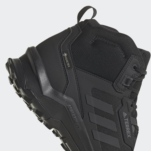 Zapatillas Trekking Adidas Terrex AX4 Mid GORE-TEX Hombre Chile Negras - EURTYX671