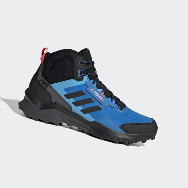 Zapatillas Trekking Adidas Terrex AX4 Mid GORE-TEX Hombre Chile Azules - LZYOQV427