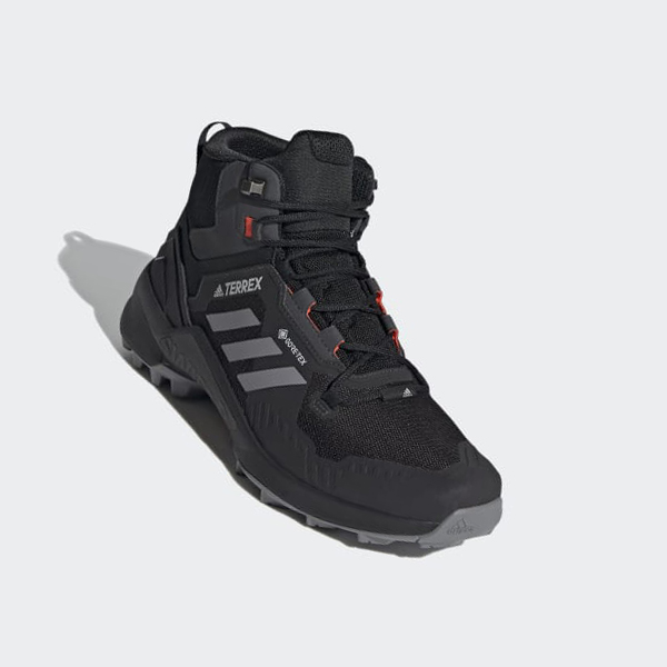 Zapatillas Trekking Adidas Terrex Swift R3 Mid GORE-TEX Mujer Chile Negras - EQMTVJ514