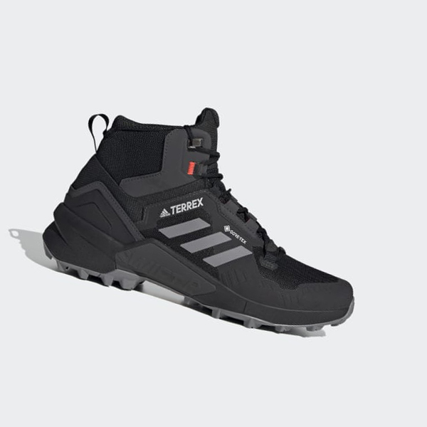 Zapatillas Trekking Adidas Terrex Swift R3 Mid GORE-TEX Mujer Chile Negras - EQMTVJ514