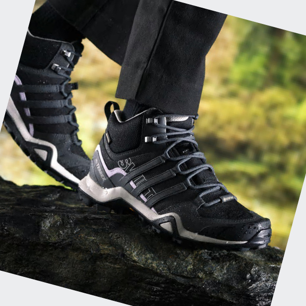 Zapatillas Trekking Adidas Terrex Swift R2 Mid GTX Mujer Chile Negras - GJQNCX769