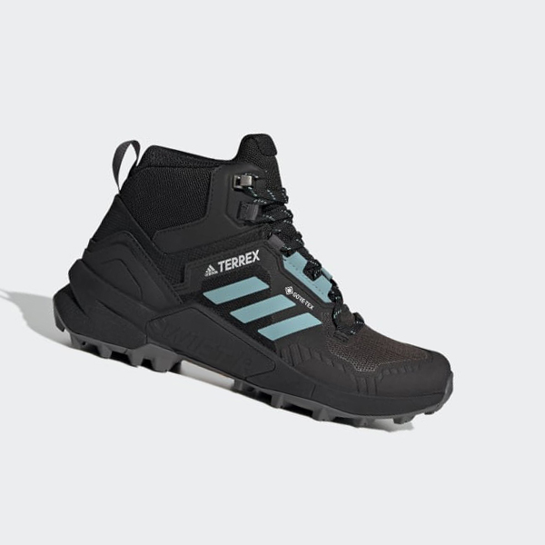 Zapatillas Trekking Adidas Terrex Swift R3 Mid GORE-TEX Mujer Chile Negras - LOJTNM680